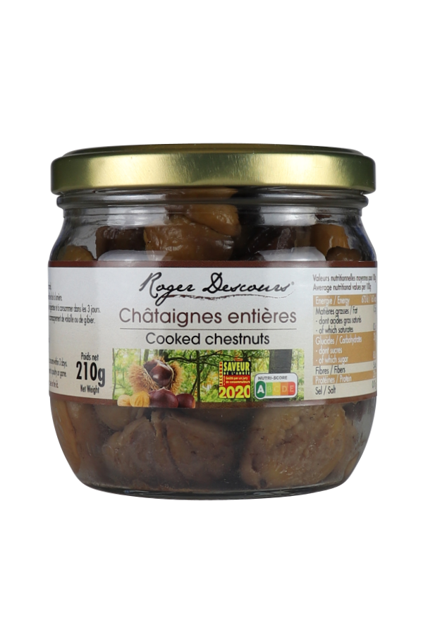 Gekochte Maronen - Edelkastanien 210 Gramm im Glas