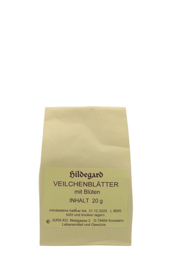 Jura Veilchenblätter mit Blüten geschnitten