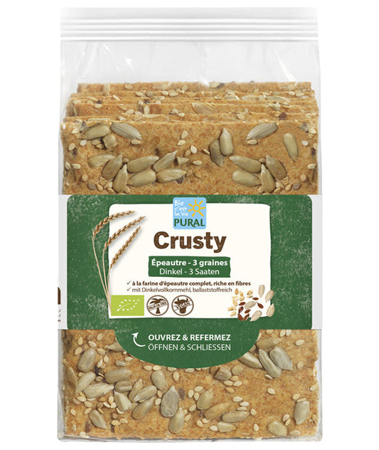 Dinkel-Knäckebrot Crusty, Bio