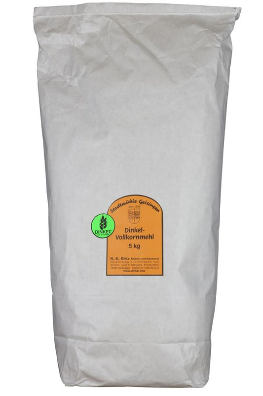 Stadtmühle Geisingen Dinkelvollkornmehl, 5 Kg.