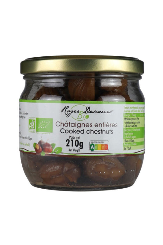 Gekochte Bio Maronen - Edelkastanien 210 Gramm im Glas