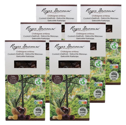 Gekochte Maronen - Edelkastanien vakuum verpackt - 6 x 400 g