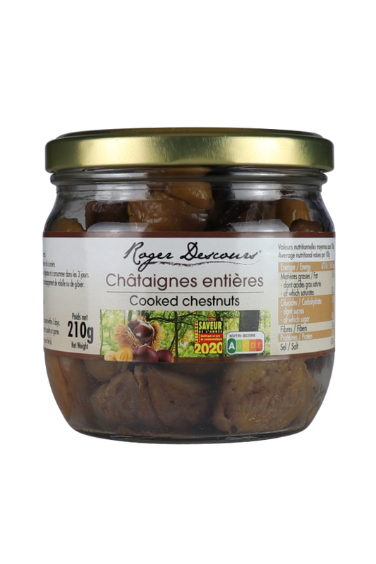 Gekochte Maronen - Edelkastanien 210 Gramm im Glas