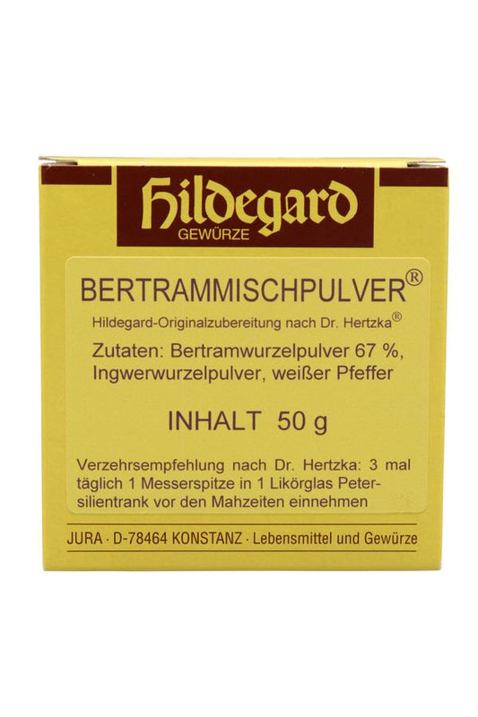 Jura Naturheilmittel nach Hildegard von Bingen Bertrammischpulver