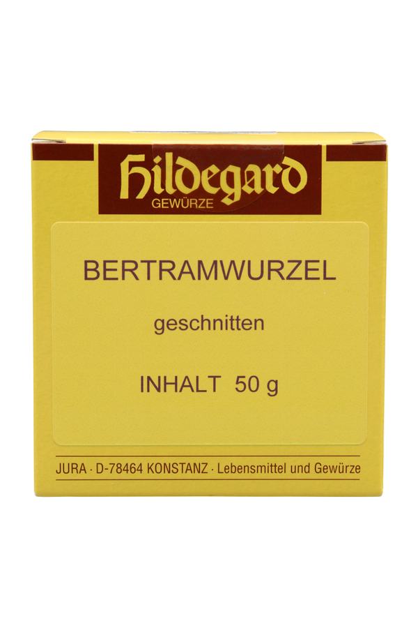 Jura Naturheilmittel nach Hildegard von Bingen Bertramwurzel geschnitten
