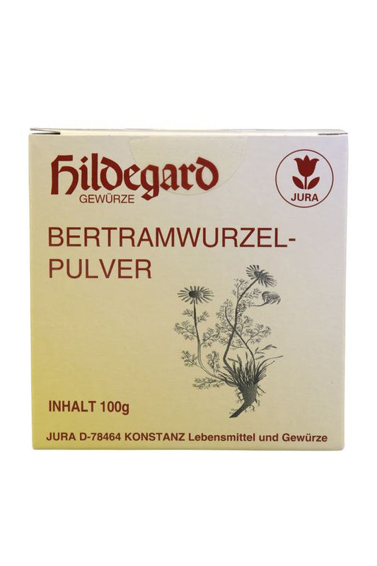 Jura Naturheilmittel nach Hildegard von Bingen Bertramwurzelpulver