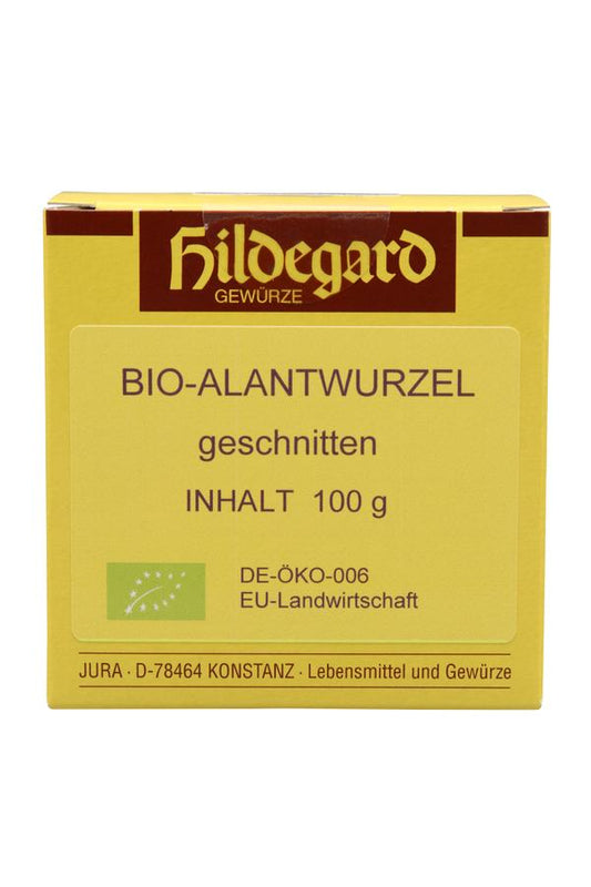 Jura Naturheilmittel nach Hildegard von Bingen Alantwurzel geschnitten Bio