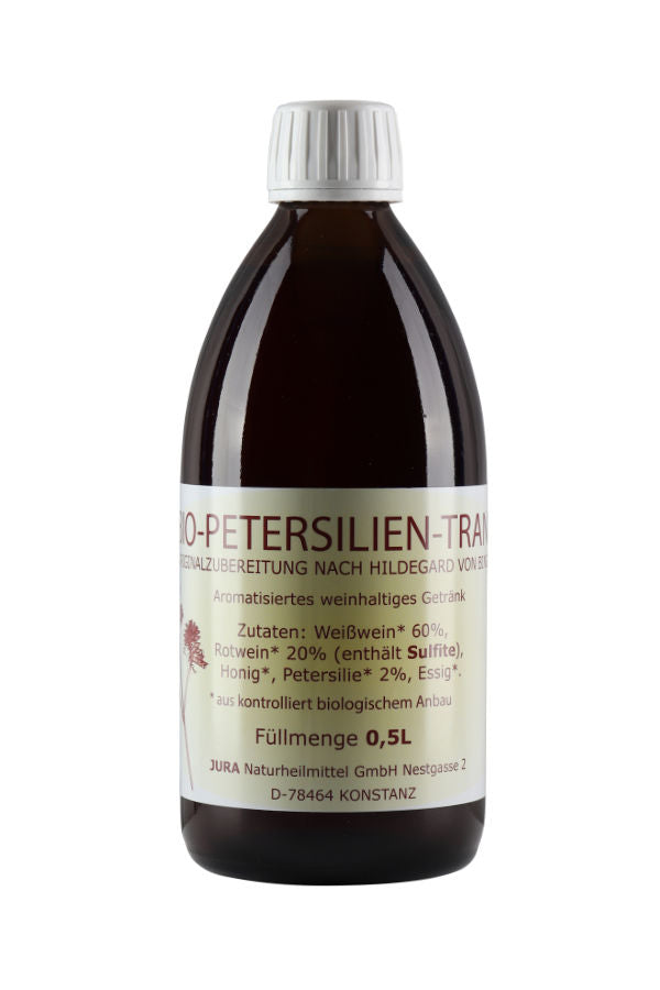 Jura Petersilientrank / Herzwein nach Hildegard von Bingen