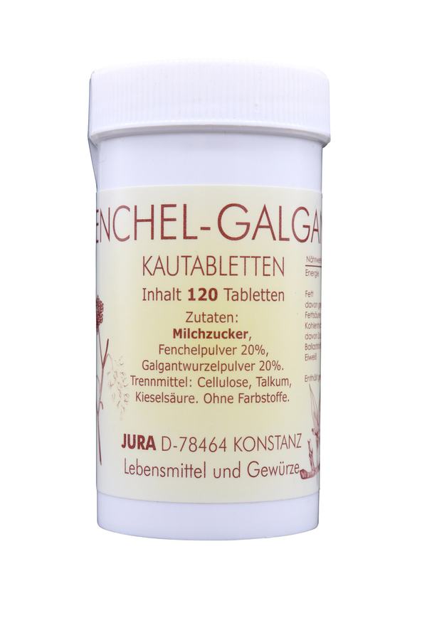 Jura Fenchel Galgant Tabletten 120 Stück