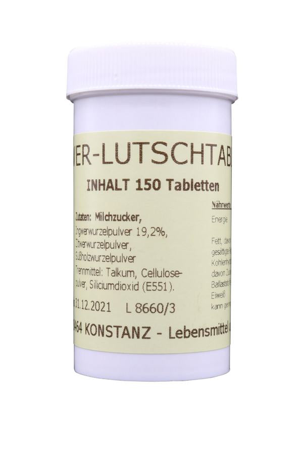 Jura Ingwer Tabletten 150 Stück Ingwerlutschtabletten