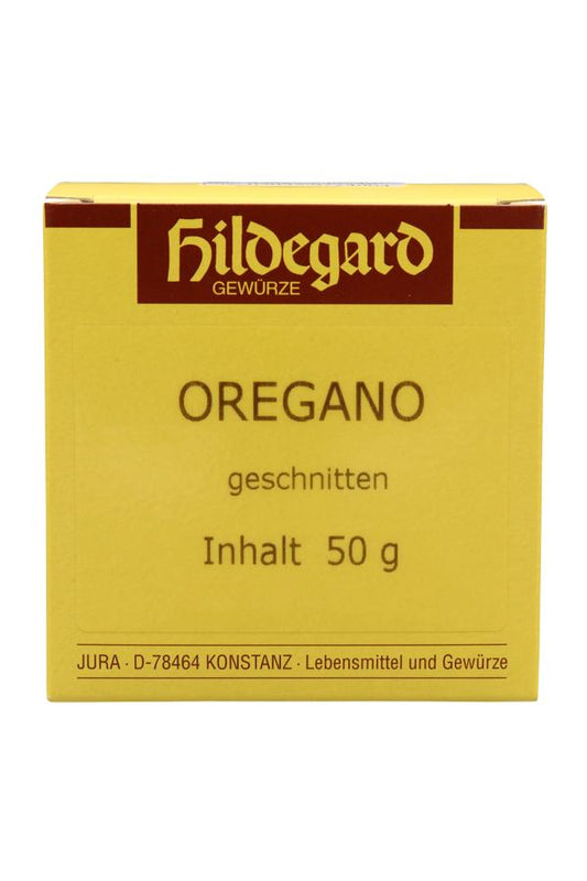 Jura Naturheilmittel nach Hildegard von Bingen Oregano geschnitten