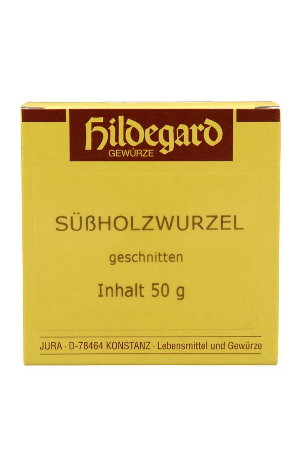 Jura Naturheilmittel nach Hildegard von Bingen Süßholzwurzel geschnitten