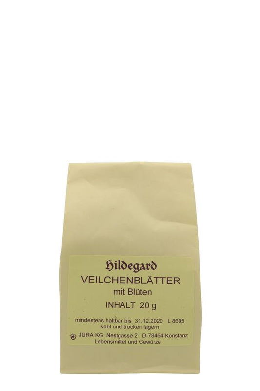 Jura Veilchenblätter mit Blüten geschnitten