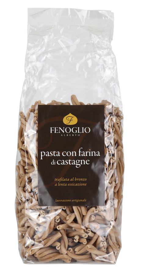 Kastaniennudeln, Casarecce auf Bronze gezogen