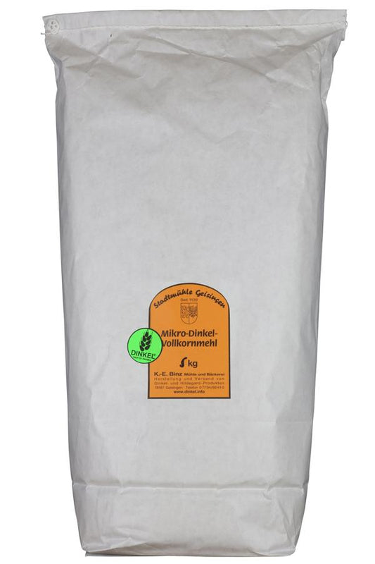 Feines Dinkelvollkornmehl, 5 Kg.