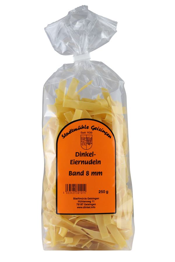 Dinkelwalznudeln mit Ei, Bio