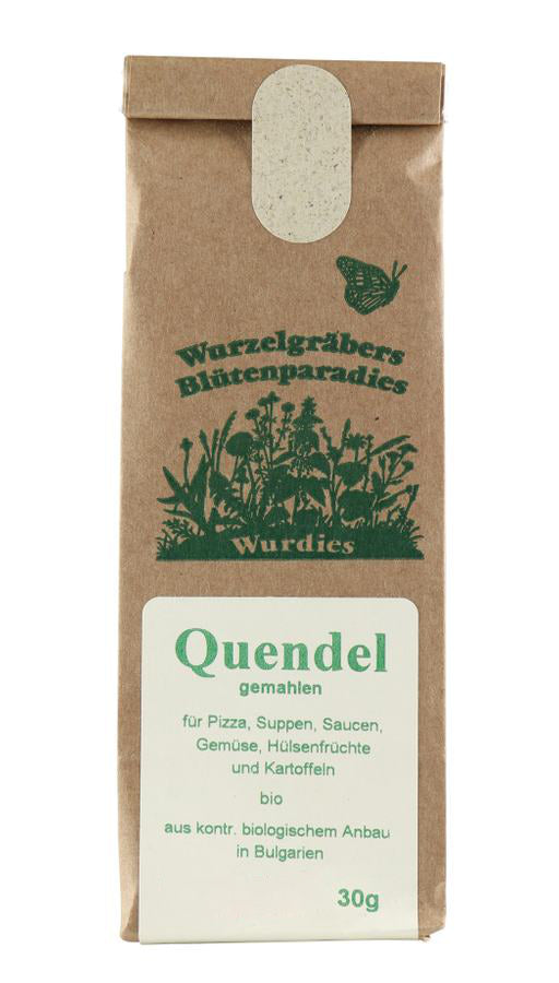 Bio Quendel gemahlen / Quendelpulver in der umweltfreundlichen Papiertüte
